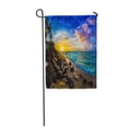 thumbnail image 1 of KDAGR Vacation Beautiful Hawaiian Sunset North Shore of Oahu Aloha Garden Flag Decorative Flag House Banner 28x40 inch, 1 of 1
