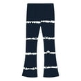 thumbnail image 5 of Ugoldhm Girls Striped Flare Pants - Elastic Waist Bell Bottom Trousers French Retro Style (5-16Y), 5 of 6