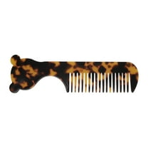 Unique Bargains 1 Pc Cute Cartoon Anti-Static Handle Hair Comb Brown Acetate Sheet