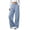Light Blue, variant on Edvintorg Womens Work Pants Business Casual Flowy Trouser High Waisted Loose Wide Leg Pant with Pocket Women's Clothes Army Green S-2XL