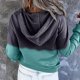 thumbnail image 4 of Sudadera de manga larga con estampado de posicionamiento con capucha para mujer, blusa informal, Tops Pompotops gfhjh13085, 4 of 6