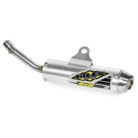 Bills Pipes 50-S01 2-Stroke MX2 Series Silencer - Brushed