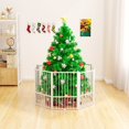 thumbnail image 5 of 80" wide * 32" high all-metal freestanding pet gate, foldable indoor/outdoor dog fence, 4 extra-wide freestanding tall pet enclosure., 5 of 6