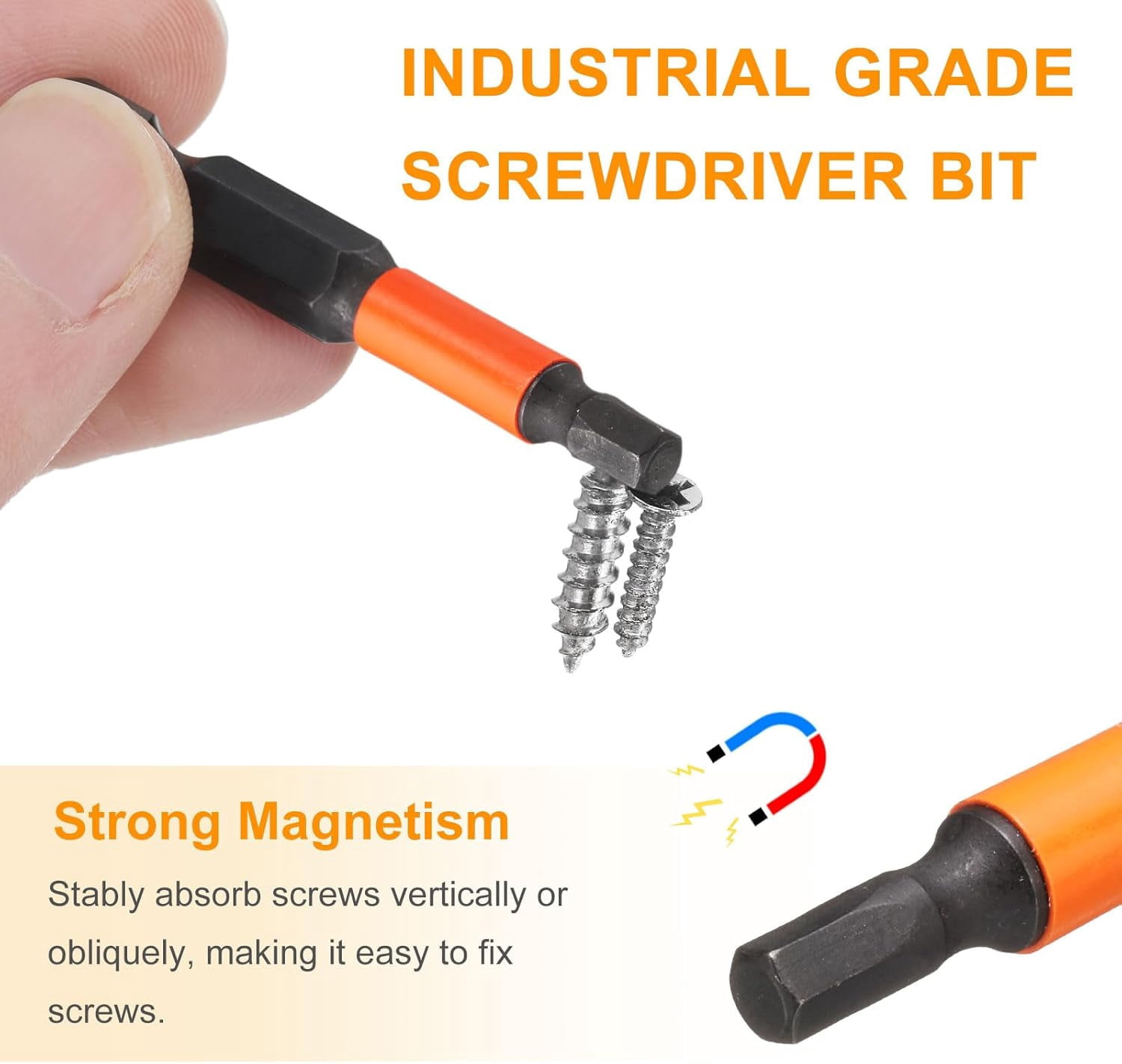 FRKSMD-10pcs Hex Head Wrench Drill Bit 3mm(H3) Metric 1/4" Hex Shank 2"(50mm) Length S2 Steel Magnetic Impact Drivers Screwdriver Bit Hexagon Electric Drill Bits