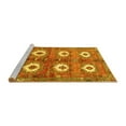 thumbnail image 2 of Ahgly Company Machine Washable Indoor Rectangle Persian Yellow Traditional Area Rugs, 6' x 9', 2 of 4