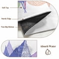 thumbnail image 6 of Area Rug for Living Room, Purple Leaves Non-Slip Indoor Large Carpet for Bedroom/Dining Room, Spring Summer Botanical Farmhouse Modern Washable Low-Profile Rectangle Floor Runner Rugs - 6 x 9 Ft, 6 of 8