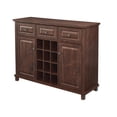thumbnail image 5 of Gramercy Way Mahogany Cabinet and Wood Doors with Wine Rack, 5 of 9