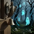 thumbnail image 1 of Decoración de timbre de Halloween Hombre Calabaza Fantasma, 1 of 3