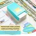 thumbnail image 3 of KW-trio BQJ-04 Tab Punch Loose-leaf Separator DIY Index Sticker Label Puncher Divider Paper Punch Machine, 3 of 8