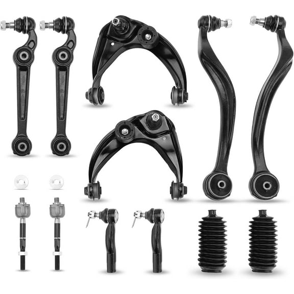 A-Premium 12Pcs Front Suspension Kit Control Arm and Ball Joint Assembly Tie Rod End Compatible with Ford Fusion 2010-2012 & Lincoln MKZ 2011-2012 & Mercury Milan 2010-2011