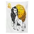 thumbnail image 3 of Ambesonne Astrology Tablecloth Rectangular Table Cover, Zodiac Leo Art, 60"x90", Multicolor, 3 of 4