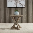 thumbnail image 2 of Parkland Falls Light Brown Round End Table, 2 of 6