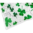 thumbnail image 5 of Happy St Patrick''s Day Throw Blanket, Green Clover Leaves Shamrock Blankets and Throws, Super Soft Cozy Blankets Spring Holiday Decorate Throws for Bed Couch Sofa, 50x60 Inches, 5 of 6