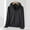 Black, variant on Women's Jackets Lightweight Plus Size Casual Solid Sports Hooded Long Sleeve Zipper Sun-proof High Elastic