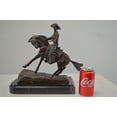 thumbnail image 2 of Cowboy, a Frederic Remington Replica Bronze Statue - Size: 14"L x 8"W x 13"H., 2 of 11