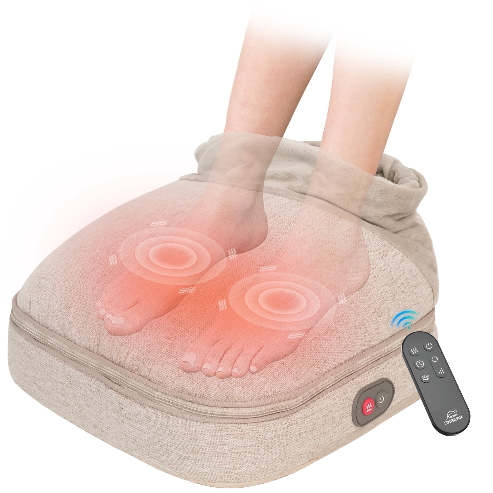 Snailax Foot Massager with Heat, Foot Warmer with 3 Vibration & 2 Heating, Gifts