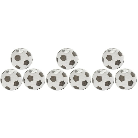 unbranded 9 Pcs  Decorative Soccer Ball Paper Lantern Sporty Theme Hanging Paper Lantern Party Decorations