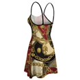 thumbnail image 5 of Gold Chains Red Black Pattern Sleeveless Dresses Slip Dress Women's Dresses Dresses For Womens, 5 of 6