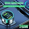 thumbnail image 4 of 240W Car Charger with Dual USB Ports and Multiple Protections - Compact & Portable for Home, Travel, Office, 4 of 9