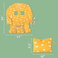 thumbnail image 4 of Funda para carrito de compras para bebé niña y niño | Funda para silla alta resistente al agua con bolsillo y funda para teléfono | Funda para carrito de bebé de género neutro | Funda acolchada para c, 4 of 5