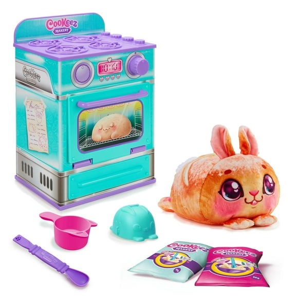 Cookeez Makery Four Playset avec pain en peluche Peluche parfumée incluse