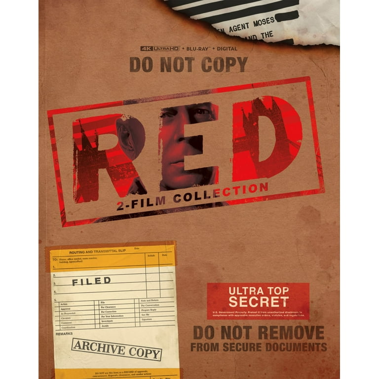 Red 1 &amp;2 (Steelbook) (Walmart Exclusive) (4K Ultra HD + Blu-Ray + Digital  Copy)