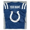 NFL Indianapolis Colts "Jersey" Personalized Silk Touch Throw Blanket