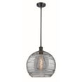 thumbnail image 6 of 516-1S-BK-G1213-14SM-Innovations Lighting-Athens Deco Swirl - 1 Light Pendant In Industrial Style-14.88 Inches Tall and 13.75 Inches Wide-Matte Black, 6 of 7
