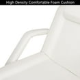 thumbnail image 3 of Cozyswan 3 Section Adjustable Pvc Leather Massage Table w/ Removable Headrest, 27.95" x 18.5", White, 3 of 8