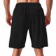 thumbnail image 4 of Mens Elástico de la Cintura Pantalones Cortos de Ocio de Color Sólido de Punto de la Moda, Poliéster Versátil para la Primavera Verano Al Aire Libre Y el Uso Casual Diario, 4 of 9