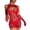 Red, variant on adviicd Womens Nightgowns Women Lingerie Lace Chemise Halter Nightwear Teddy Dress Black One Size