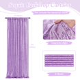 thumbnail image 3 of Cortinas de fondo con lentejuelas SoarDream Lavender Glitter, 2,4 x 2,4 m, 3 of 6