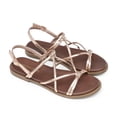 thumbnail image 3 of DREAM PAIRS Women's Sandals Cross Strappy Gladiator Dress Flat Sandals Daily Casual Comfortable Summer Shoes, 3 of 7