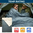 thumbnail image 3 of FUNDANGO Two Person Sleeping Bag for Camping Queen Size Lightweight Sleeping Bag for Adults 2Person Double Sleeping Bag for Hiking, Backpacking with Compression Sack,6.1lbs, Grey, 3 of 10
