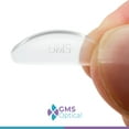 thumbnail image 4 of GMS Optical Half Moon Shaped Contour Silicone Nose Pads 2.5mm x 18mm Clear (5 Pair), 4 of 9
