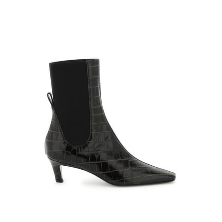 

Toteme croco-debossed leather ankle boots