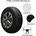 thumbnail image 4 of Go Outside Worst Case Scenario a Bear Kills You Rv Spare Tire Cover, Camper Spare Tire Cover, Spare Tire Cover for RV Trailer, Camper Wheel Protectors Trailer Rv SUV Truck Travel Trailers 15 inch, 4 of 9