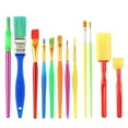 thumbnail image 1 of Shisuyan Oil Painting Brush Assorted Color 12Pcs 7.27X0.90X0.12Inch, 1 of 9
