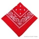 thumbnail image 2 of Soidarity Bandana Pañuelo cuadrado Paisley Estampado Diadema Pañuelo Pañuelo multifuncional Regalos para hombres Mujeres Rojo Type3 NO3 Soidarity OD020405-01B, 2 of 6