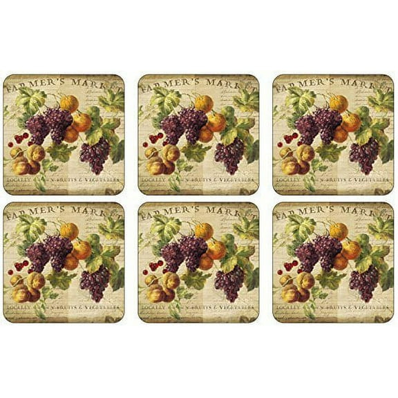 Pimpernel - Abundant Fall Set of 6 Coasters