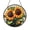 Acrylic 3.5 Inch, variant on Golden Sunflower Garden Scene Stained Glass Round Suncatcher, Radiant Nature Decor