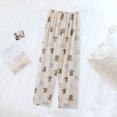 thumbnail image 4 of Pantalones de pijama de algodón para mujer con bolsillos Pantalones de pijama casuales y cómodos para mujer con bolsillos, 4 of 5