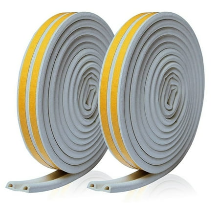 

2 10 M Draft Excluder for Doors and Windows Draught Excluder Tape Rubber Seal Foam Tape Car Sealing Grey