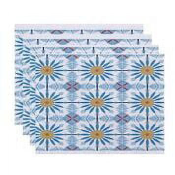 Simply Daisy 18" x 14" Chaney Geometric Print Placemat (Set of 4)