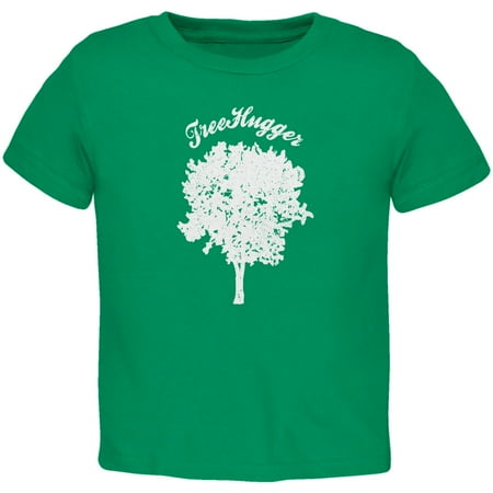 

Earth Day - Treehugger Distressed Kelly Green Toddler T-Shirt - 2T