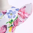 thumbnail image 4 of Rongking 2-9Y Girls Pageant Party Floral Dress Butterfly Wedding Midi Dress, 4 of 7