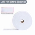 thumbnail image 2 of 2 1/4 Inch quilting batting rolls Batting Strips for Rugs Total, Polyester Blend Batting on A Roll for Quilting, Throw Rugs 3 Rolls, 2 of 7