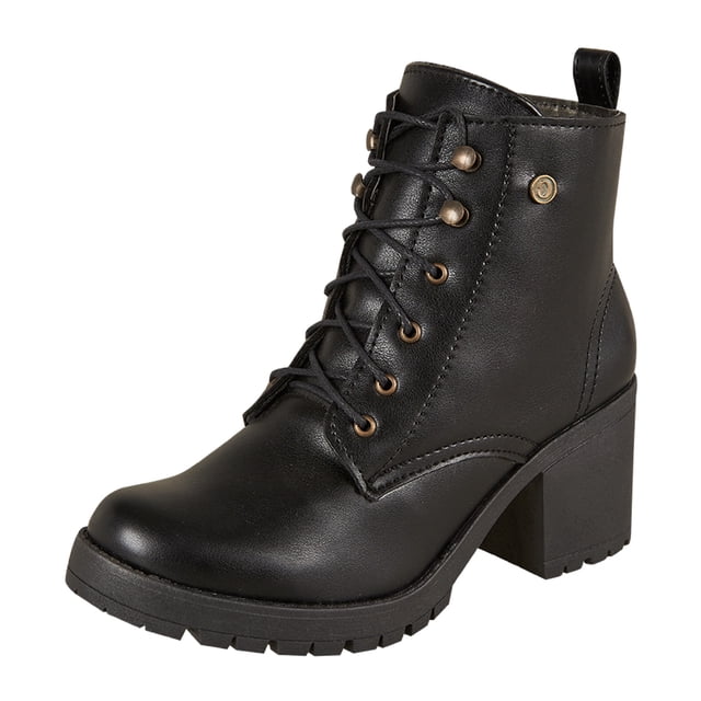 Botin Para Mujer CASTALIA 282-117 Negro Cintas ajustables en un comodo tacón, suela antiderrapante CASTALIA 282-117