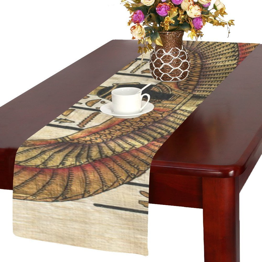 MYPOP Ancient Egyptian Parchment Table Runner 14x72 inch For Dinner