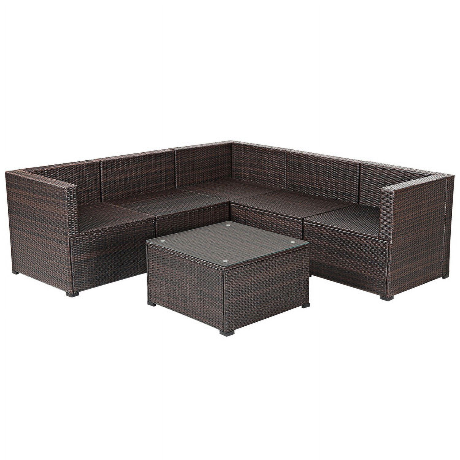 Aimee Lii 6 Pieces Patio Furniture Sofa Set with Cushions for Outdoor, Outdoor Patio Set, Navy Aimee Lii 6 Pieces Patio Furniture Sofa Set with Cushions for Outdoor, Outdoor Patio Set, Navy